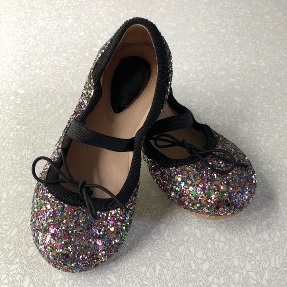 sparkly ballet shoes